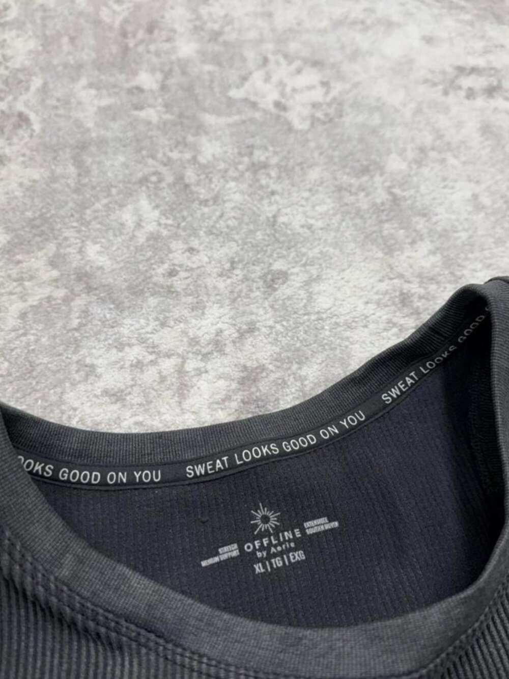 Offline by Aerie ribbed tank top faded grey - Picture 2 of 5